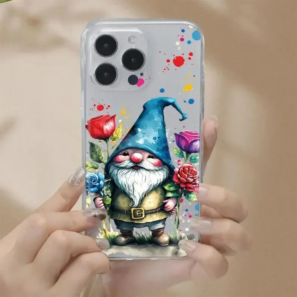 Creative Red Rose Blue Hat Villain Print Mobile Phone Case Iphone 14 promax